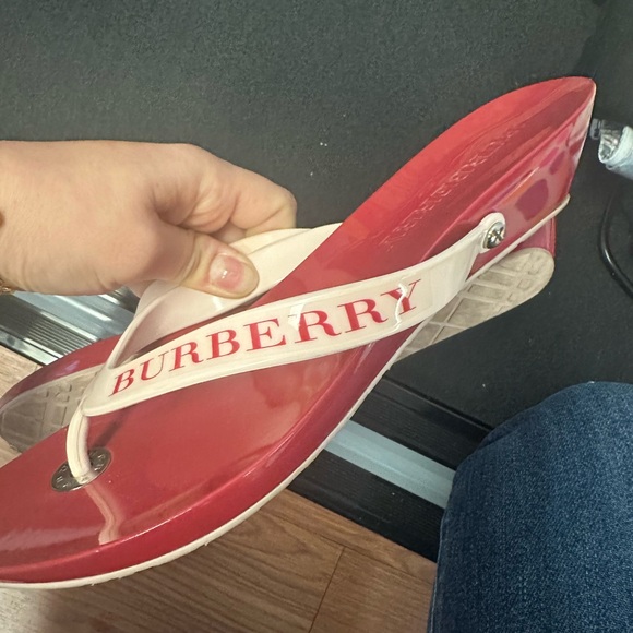 Burberry Red Women's Sandals - Picture 1 of 3